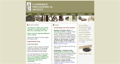 Desktop Screenshot of cambridgephilosophicalsociety.org